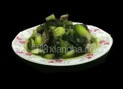 紫青菜烩香菇