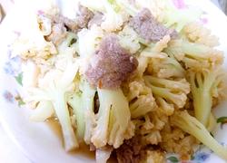 肉片爆炒有机菜花