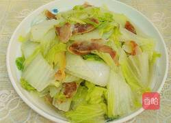 港式腊肠炒大白菜的做法图解5