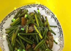 蒜台炒肉