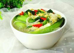 青菜鸡蛋面