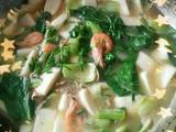 年糕海鲜菜汤（家常饭）