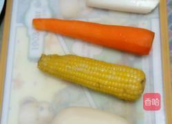 炖排骨 笋炒肉 五谷米糊的做法图解2