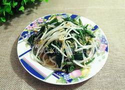 菠菜炒黄豆芽