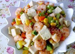 五彩豆腐虾仁