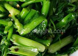 辣椒籽炒菜苔