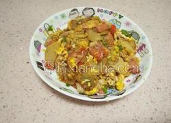 土豆片炒鸡蛋火腿