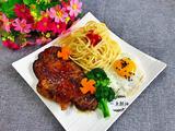 家庭版懒人牛排意面
