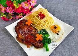 家庭版懒人牛排意面