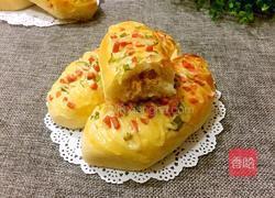 香葱火腿肉松面包(波兰酵种)的做法图解23