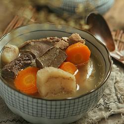 粉葛萝卜煲猪横脷的做法[图]