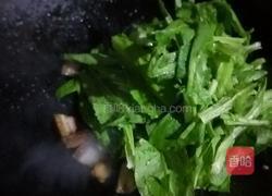 烧肉炒油麦菜的做法图解4