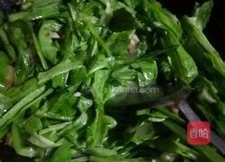 烧肉炒油麦菜的做法图解5