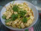 蒜黄豆腐