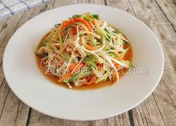 凉拌金针菇黄瓜