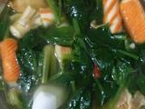 菠菜三鲜汤