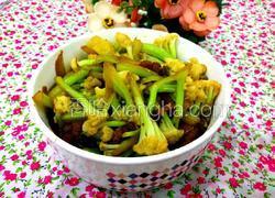 肉丝炒菜花