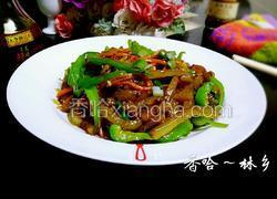 猪肉皮炒辣椒