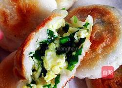 韭菜鸡蛋糯米饼的做法图解13