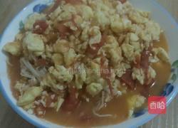 番茄金针菇炒鸡蛋的做法图解5
