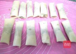荠菜馅春卷的做法图解9
