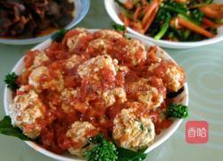 茄汁豆腐丸子的做法图解10