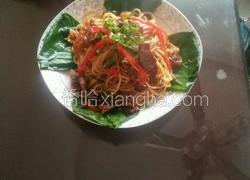 椒丝肉片炒面