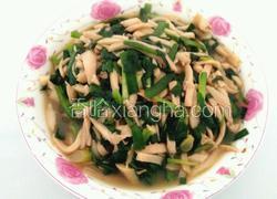 韭菜炒白灵菇