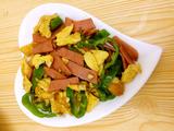 青椒鸡蛋炒火腿