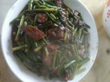 蒜苔炒腊肠