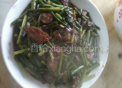 蒜苔炒腊肠
