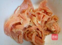 青椒炒肉丝的做法图解3