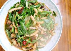 韭菜炒鱿鱼
