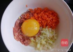 猪肉胡萝卜混沌的做法图解1