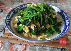 菠菜炒鸡蛋的做法图解5
