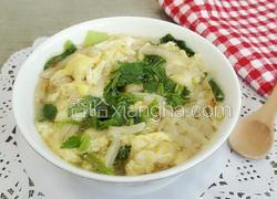 青菜鸡蛋烩饼