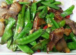 荷兰豆炒风干肉