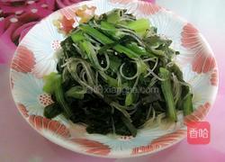 凉拌海带粉丝小油菜的做法图解7