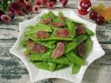 荷兰豆炒腊肠