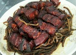 豆角丝红烧肉蒸菜