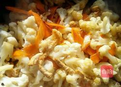 菜花炒肉的做法图解5