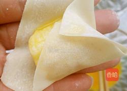 馄炖皮炸香蕉的做法图解3