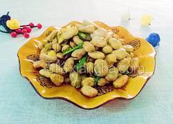 蒜苗回锅蚕豆