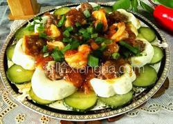 虾仁肉末蒸豆腐
