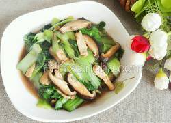 香菇油菜炒肉片