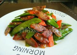 荷兰豆炒腊肠