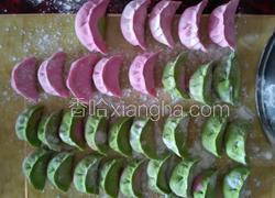 彩色蔬菜汁饺子