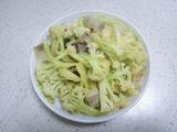有机花菜炒肉片