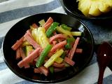 菠萝炒火腿的做法[图]