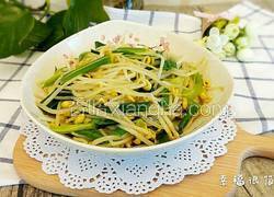 豆芽菜炒青蒜